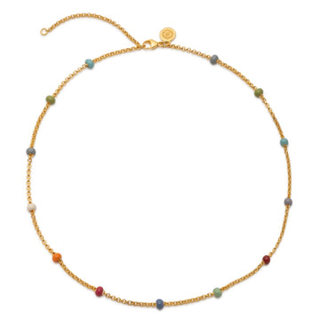 Enamel Bead Choker Chain - Medium