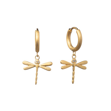 Dragonfly Drop Earrings