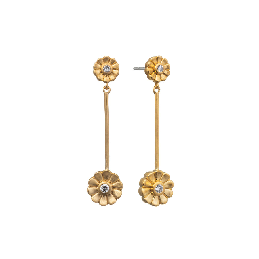 Flower Pendulum Earrings