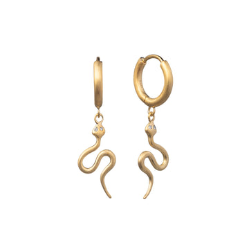 Snake Drop Earrings